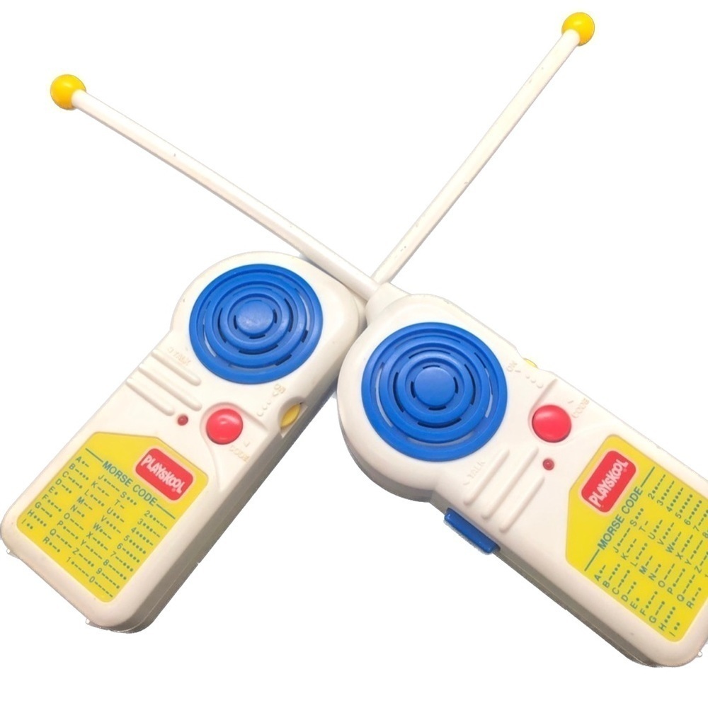 Playskool '93 PS-180 Walkie Talkies Morse Code Lil' Talker Working